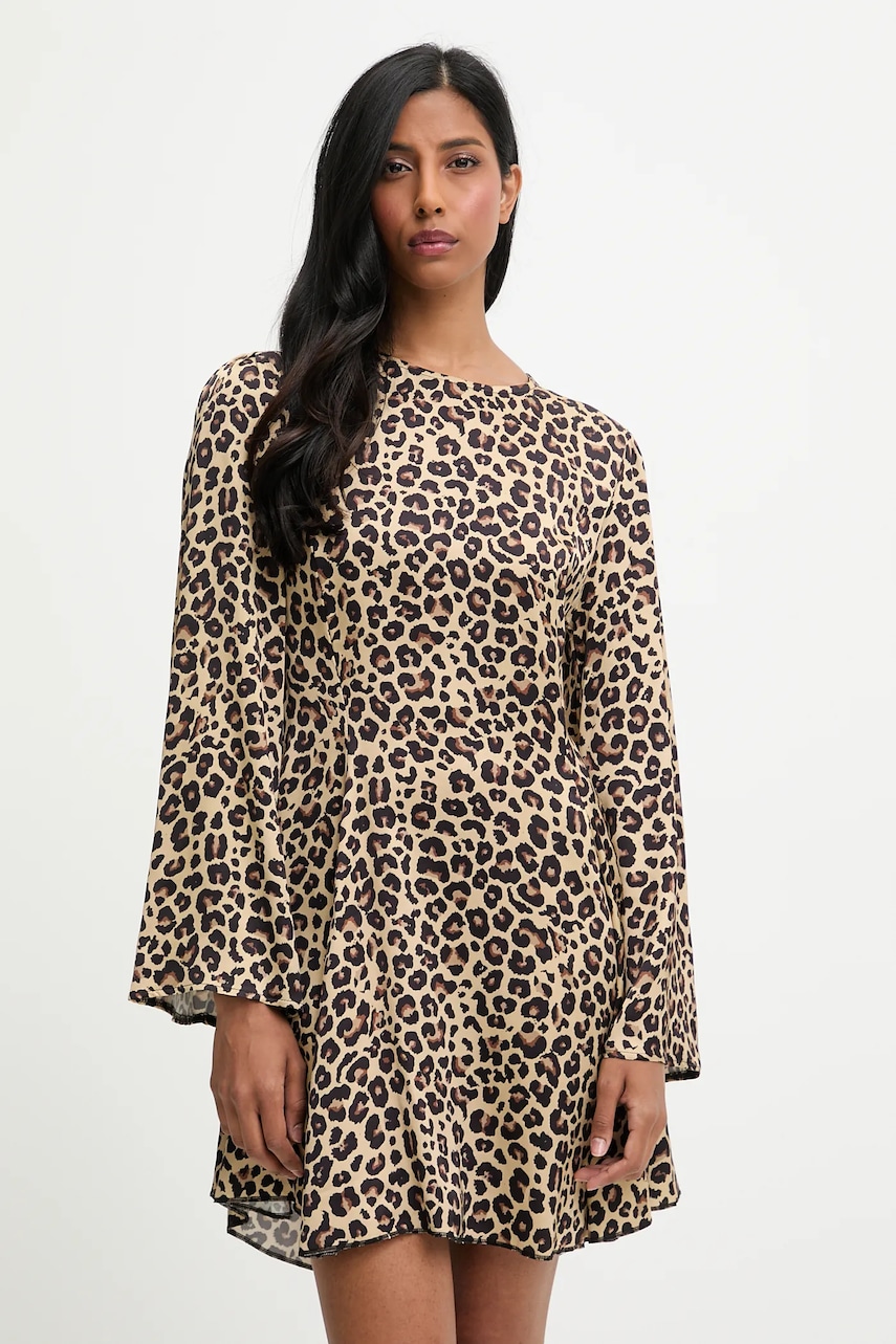 Answear.LAB rochie culoarea negru, mini, evazati