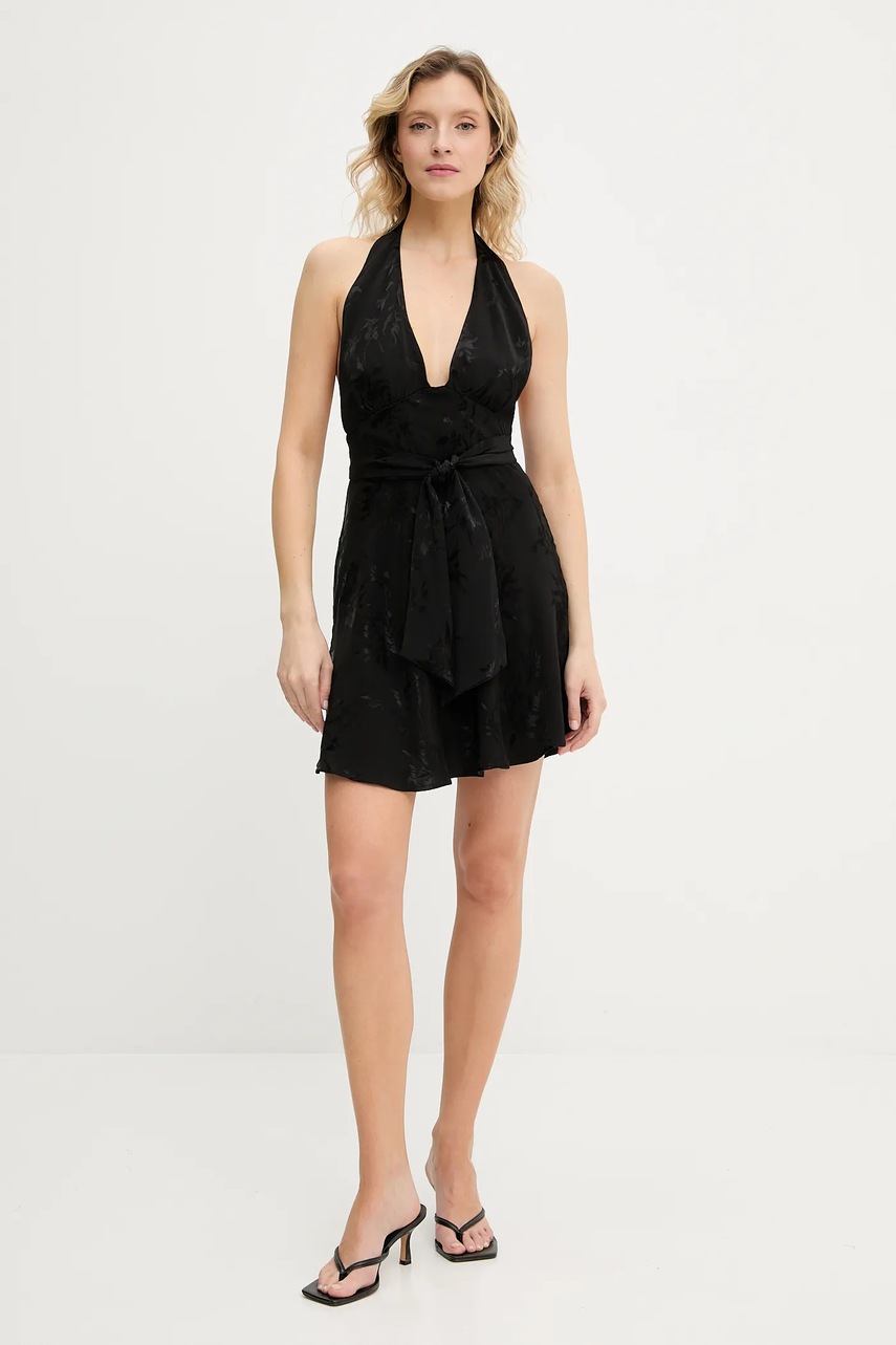 Платье Answear.LAB цвет чёрный mini расклешённая