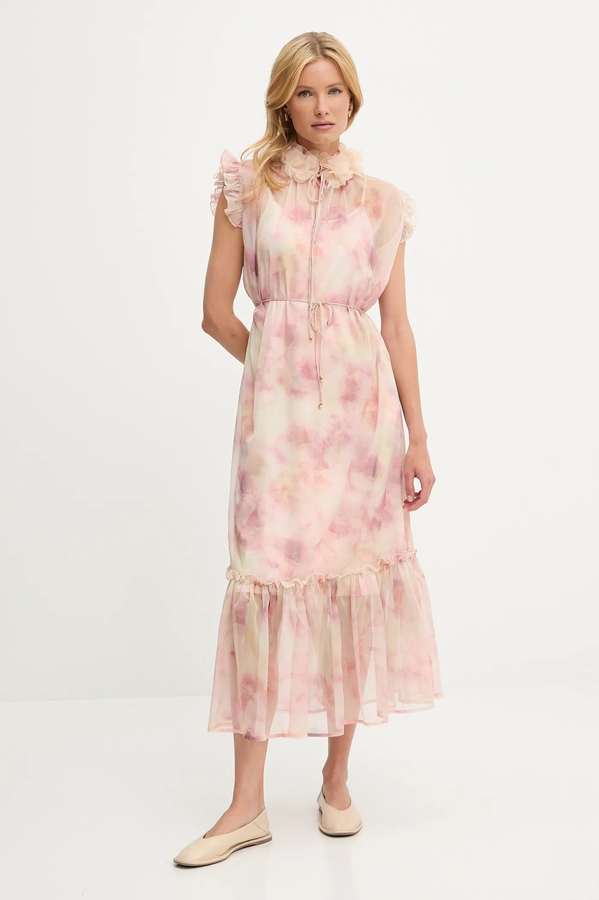 Платье Answear.LAB цвет бежевый maxi прямая