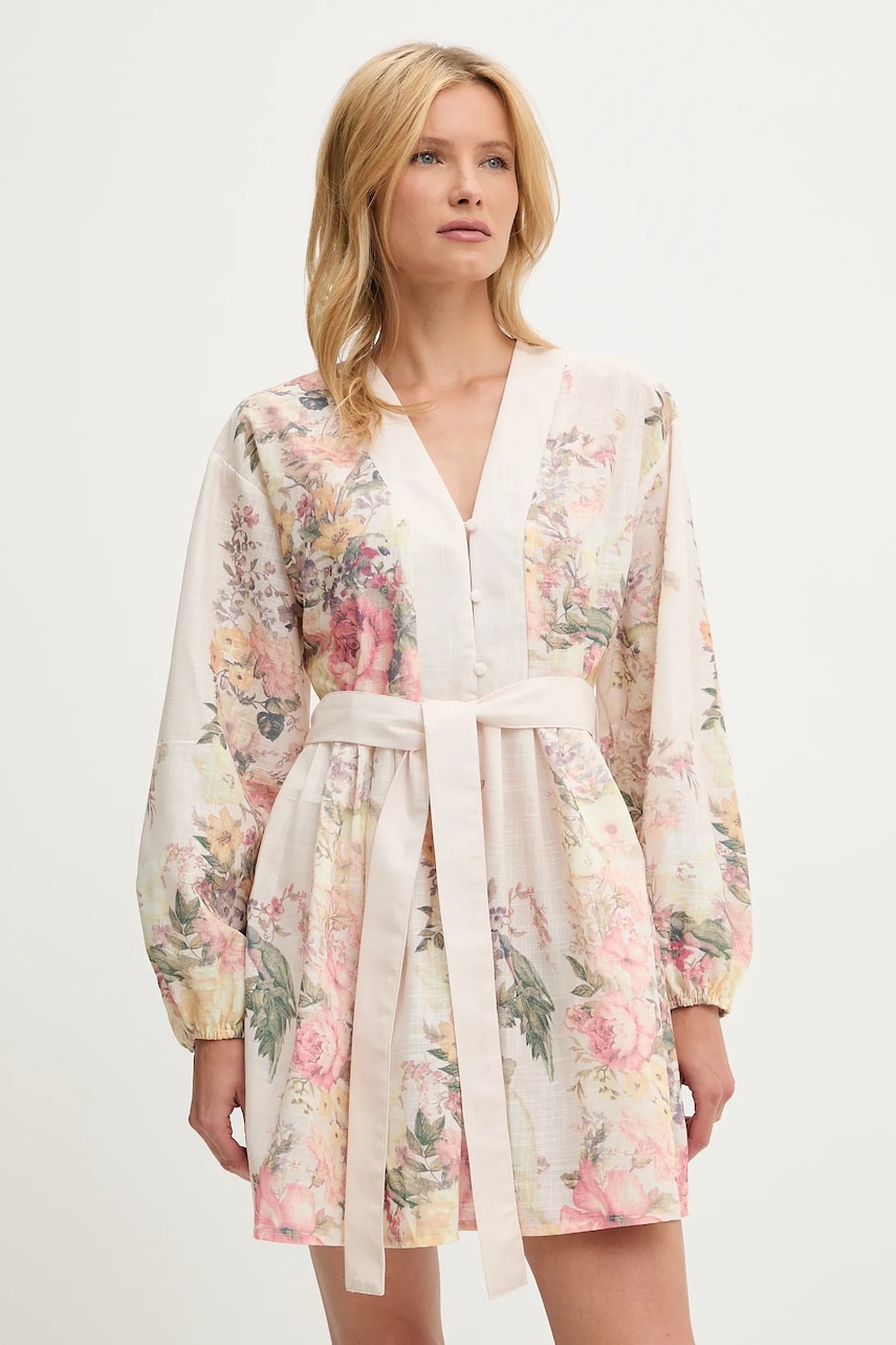 Answear Lab rochie culoarea bej, mini, evazati