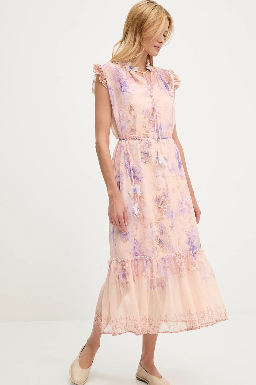 Answear Lab rochie culoarea violet, midi, drept