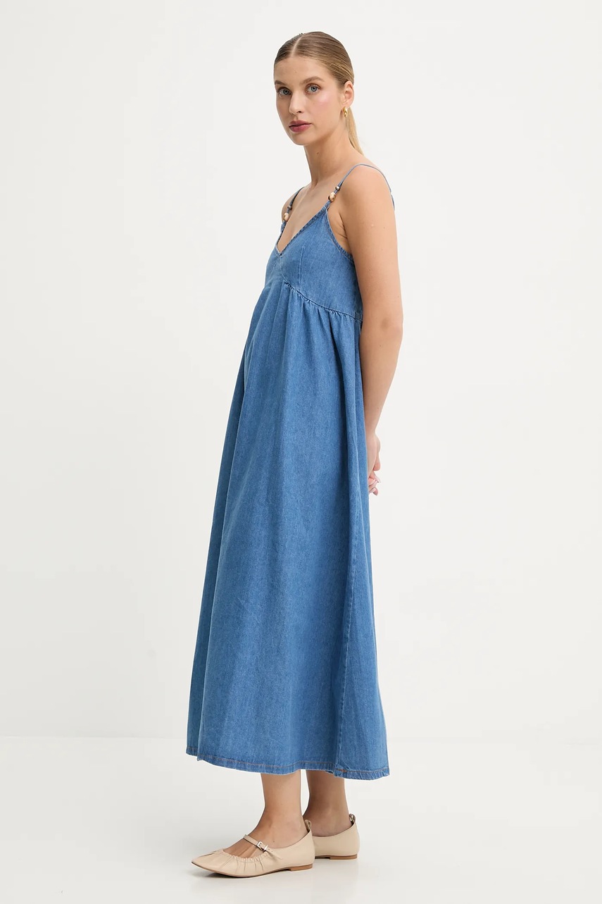 Джинсовое платье Answear.LAB midi расклешённая