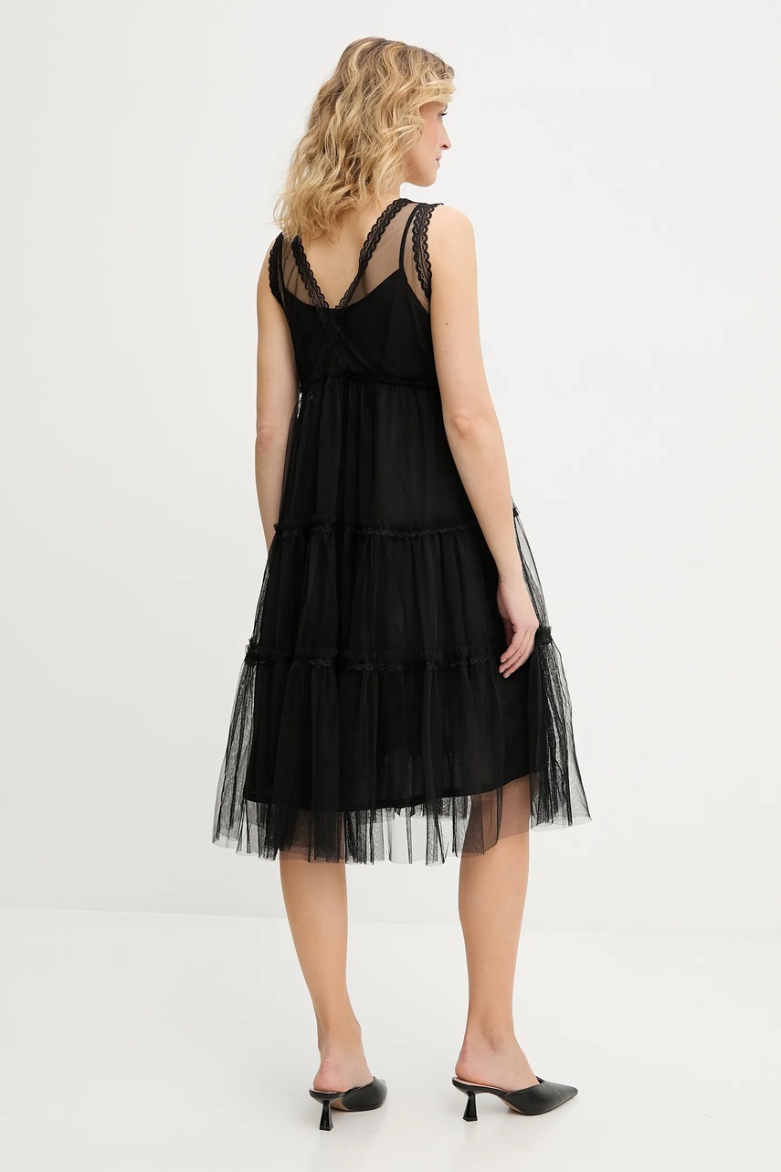 Платье Answear.LAB цвет чёрный mini расклешённая