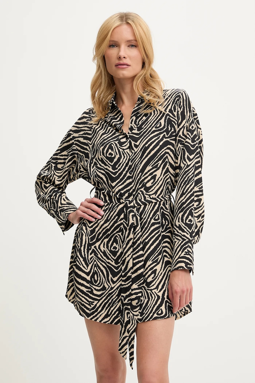 Answear Lab rochie culoarea negru, mini, evazati