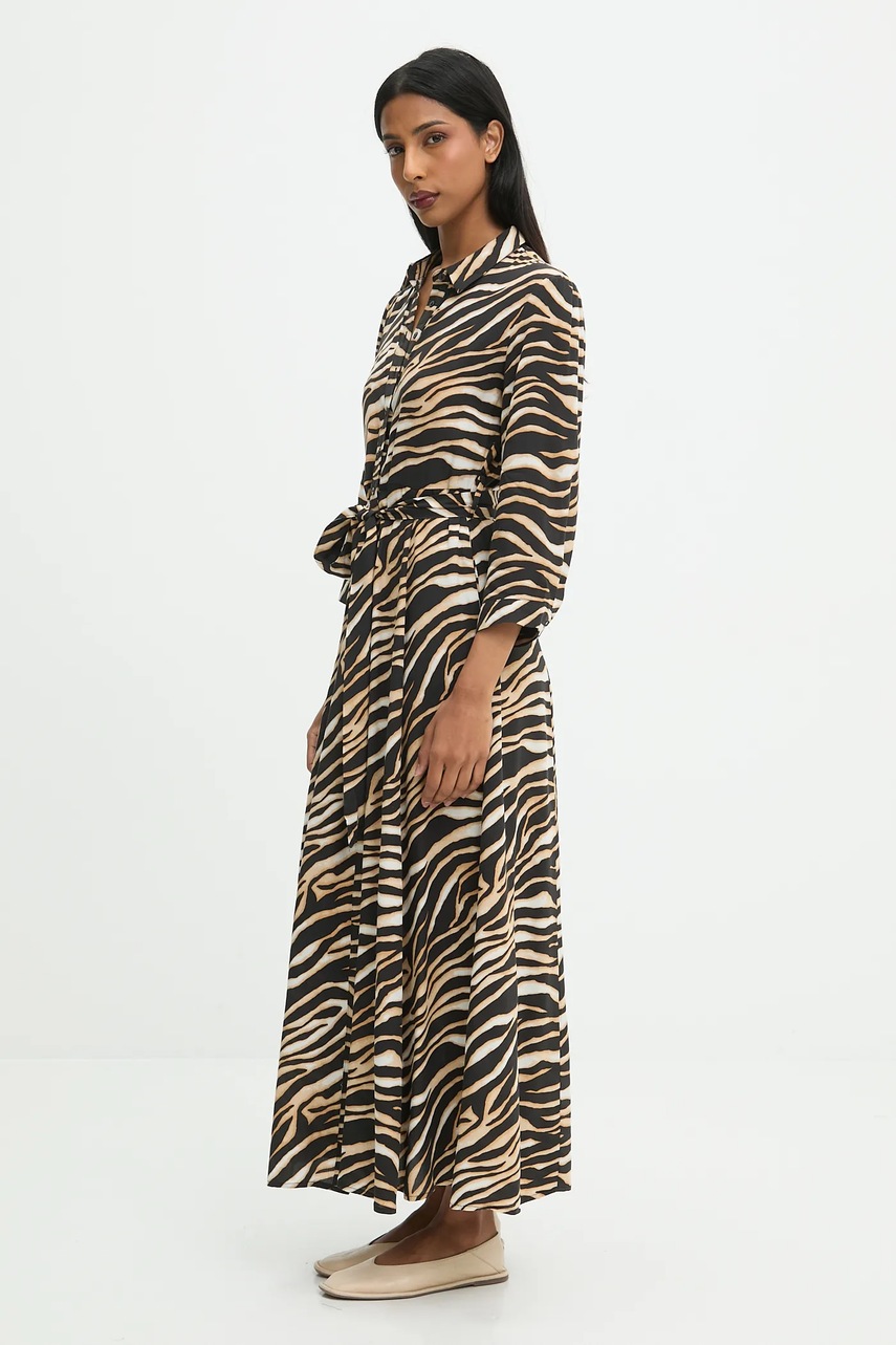 Платье Answear.LAB цвет коричневый maxi прямая