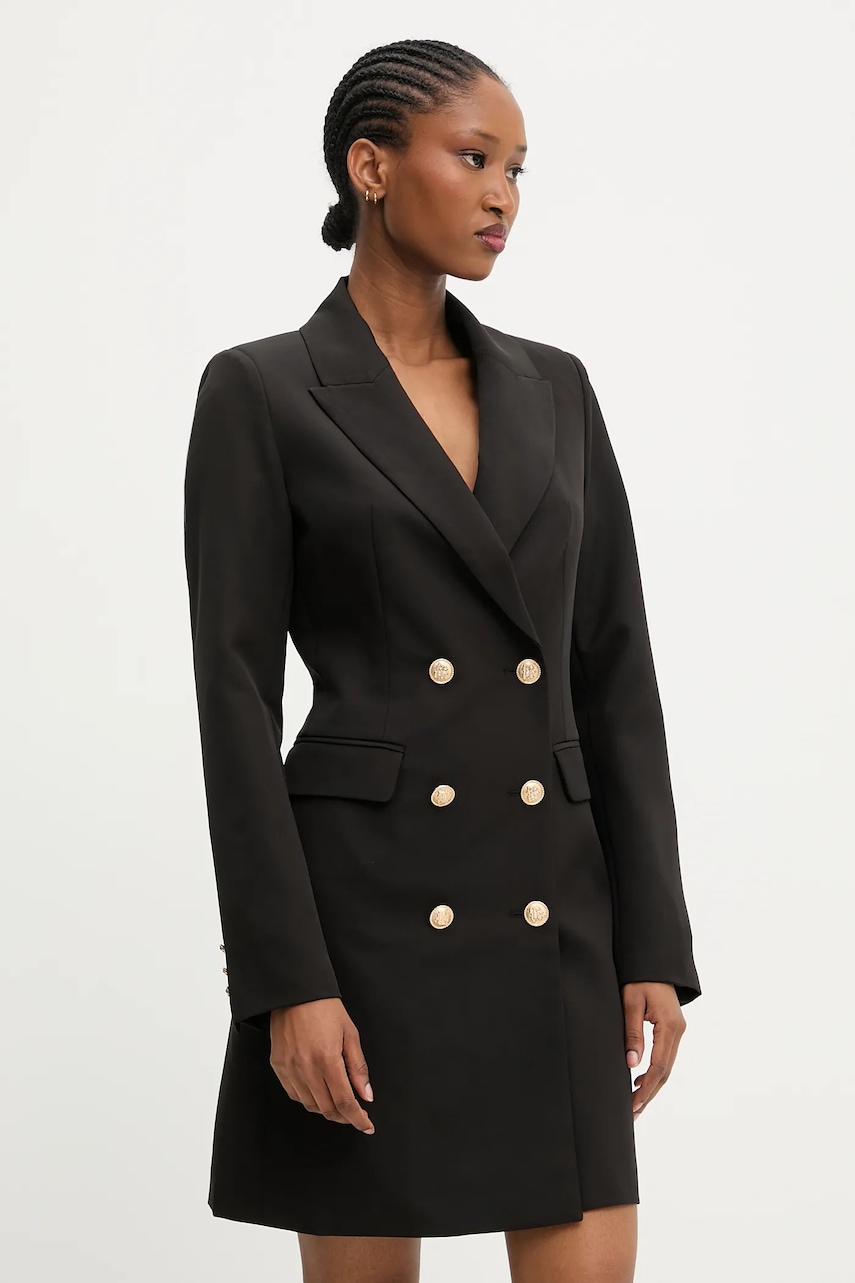Answear.LAB rochie culoarea negru, mini, mulata