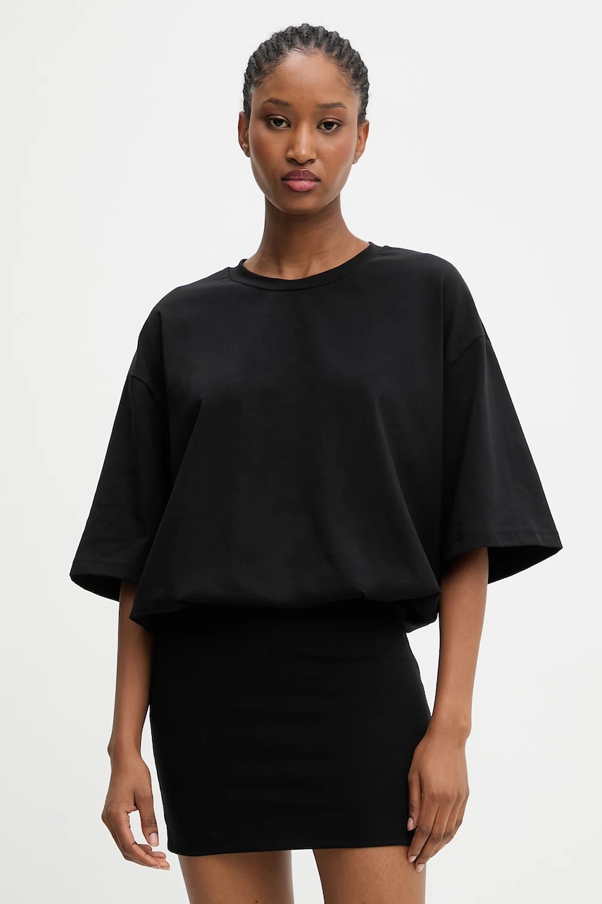 Answear.LAB rochie culoarea negru, mini, mulata
