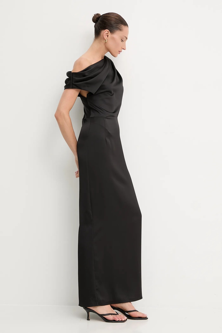 Платье Answear.LAB цвет чёрный maxi расклешённая