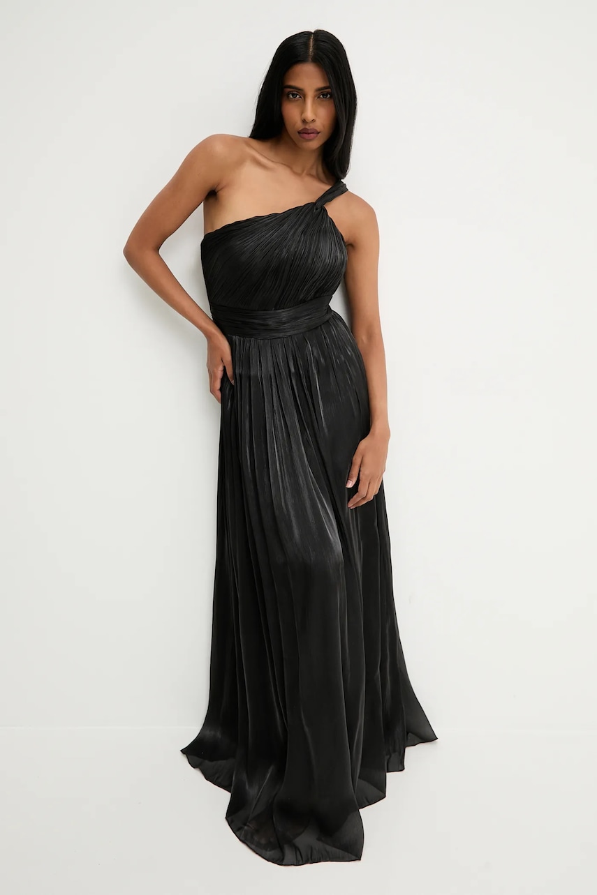 Answear.LAB rochie culoarea negru, maxi, evazati