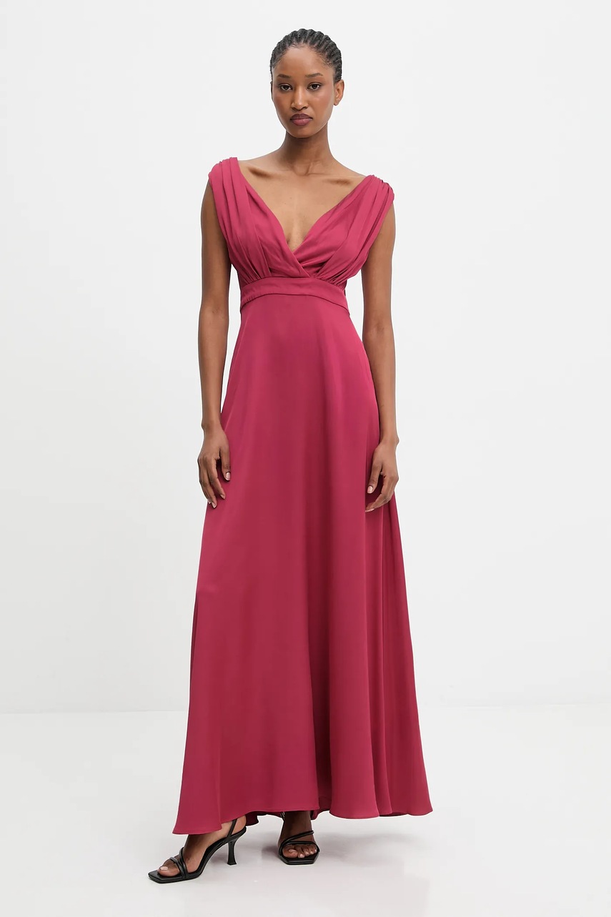 Сукня Answear.LAB колір червоний maxi розкльошена