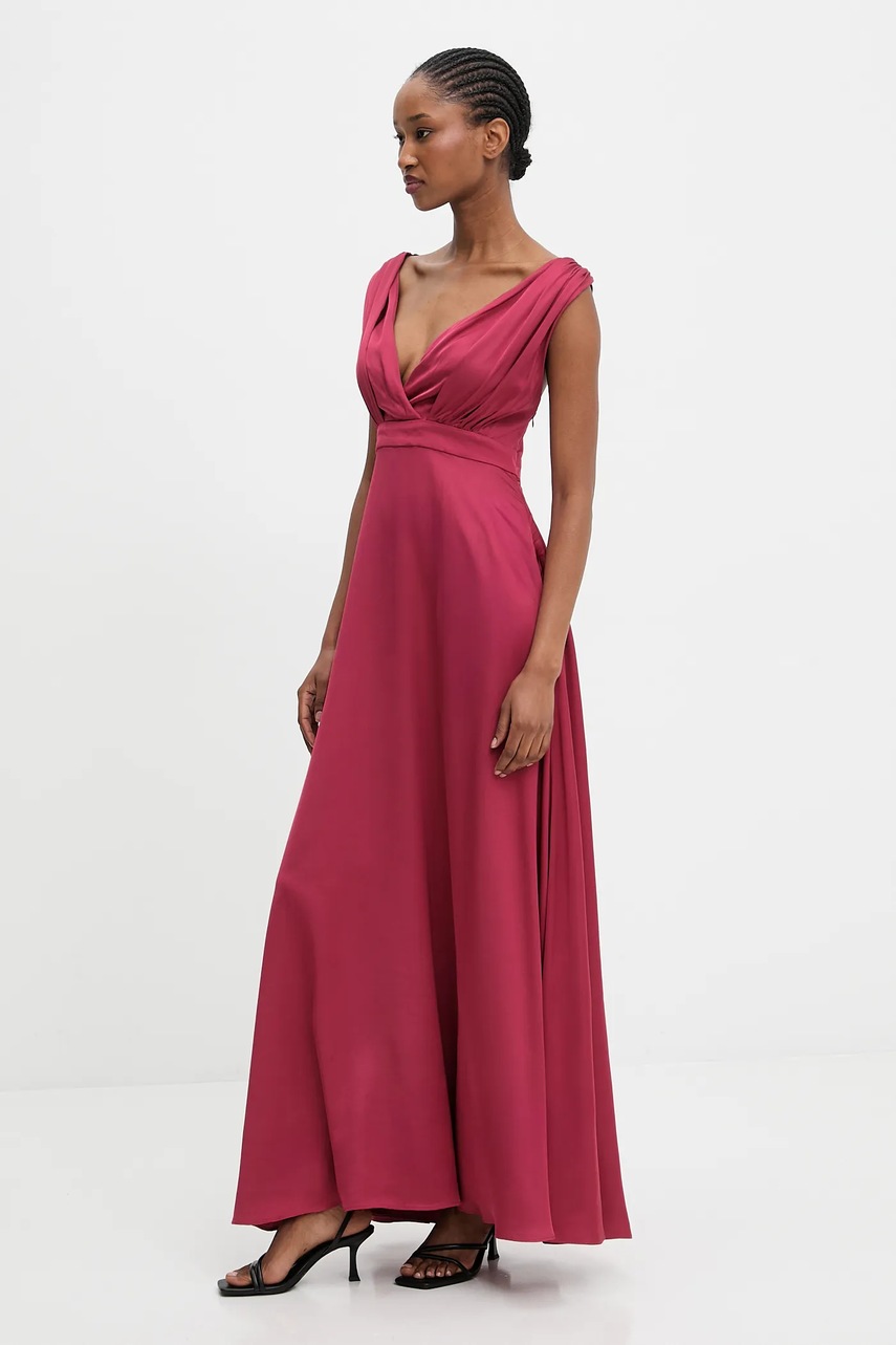 Сукня Answear.LAB колір червоний maxi розкльошена