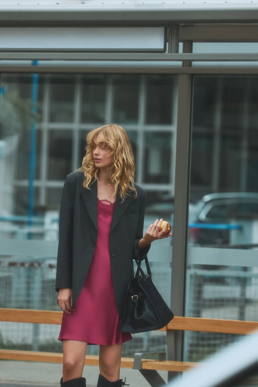 Answear.LAB rochie culoarea rosu, mini, drept