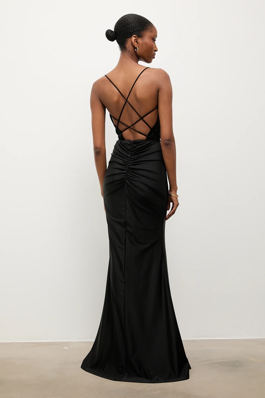 Сукня Answear.LAB колір чорний maxi пряма