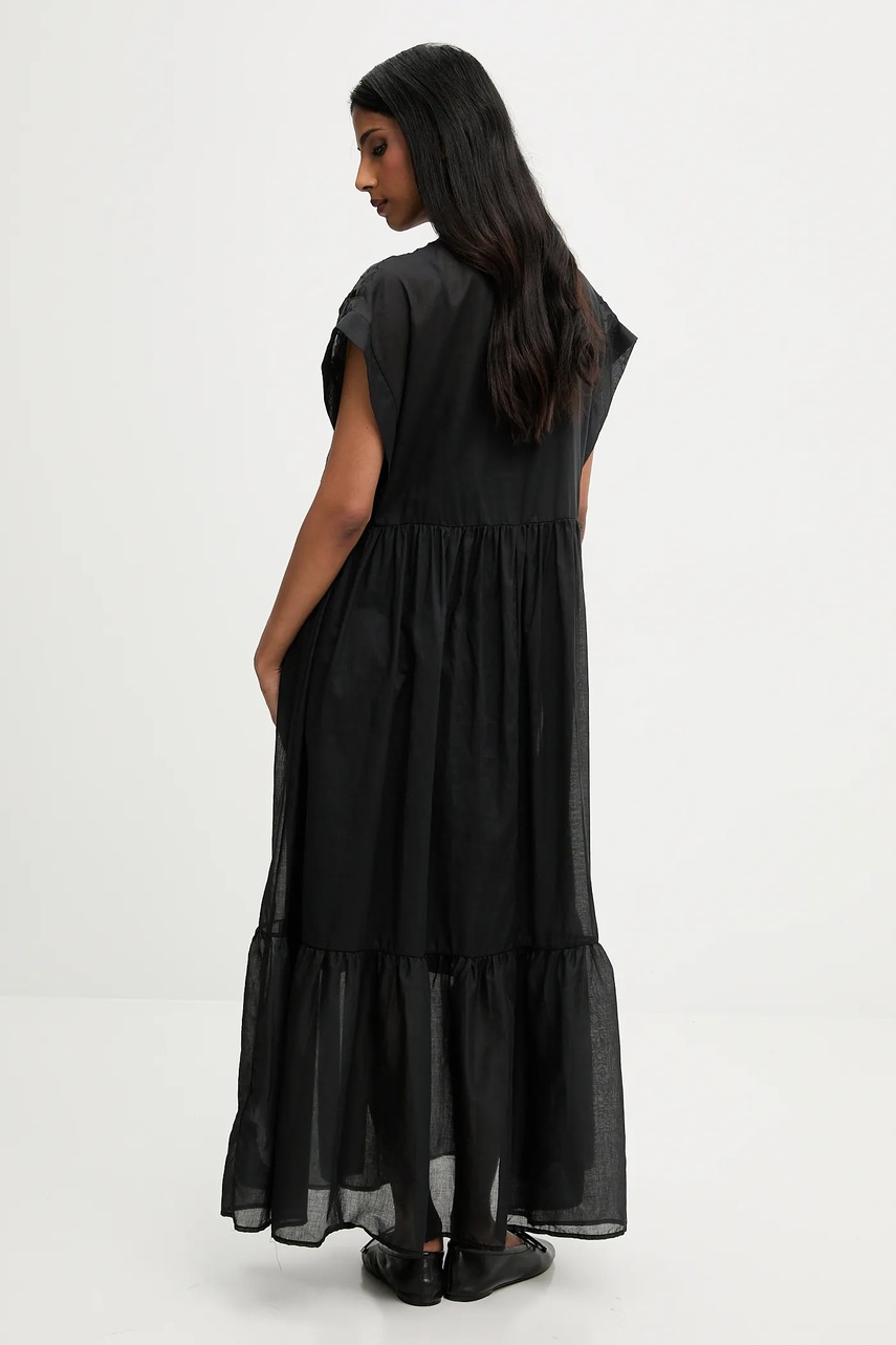 Платье Answear.LAB цвет чёрный maxi расклешённая