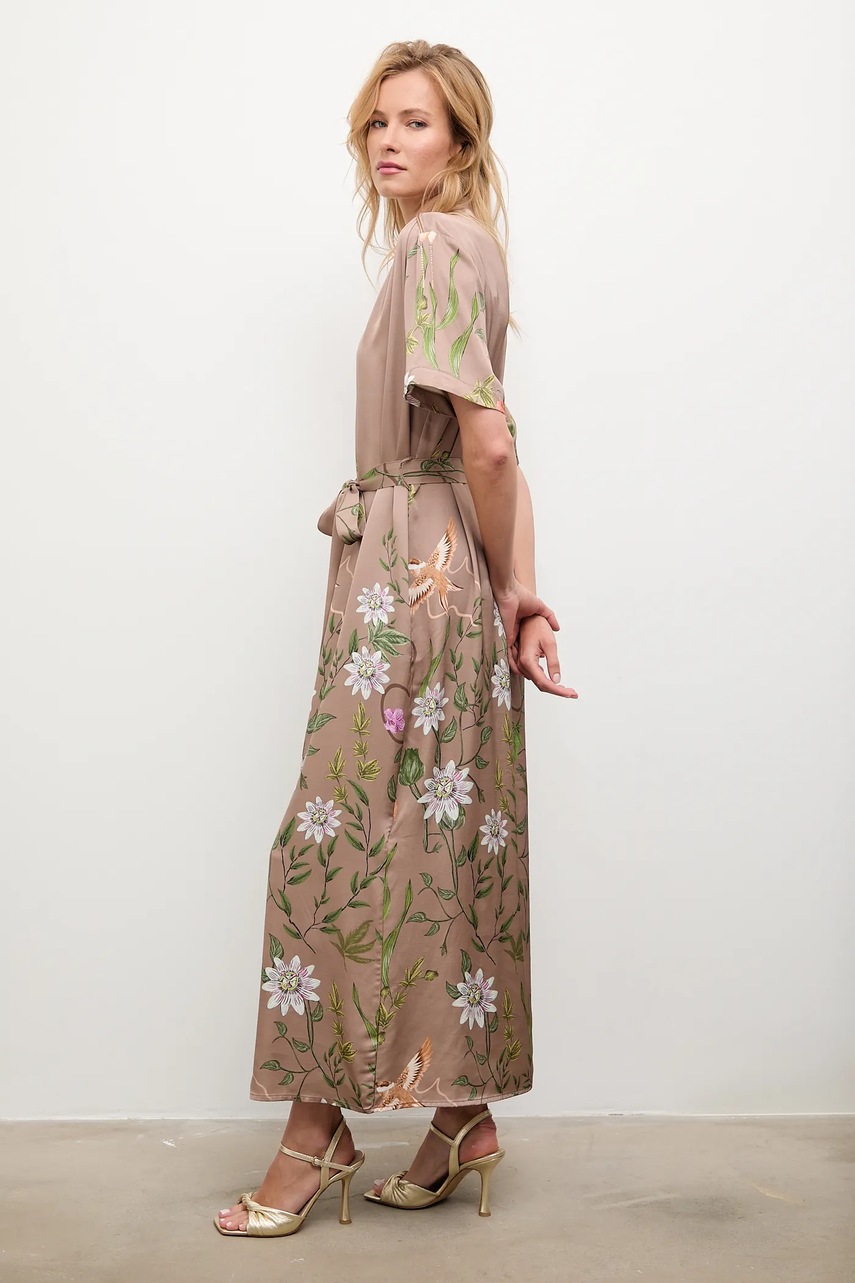 Платье Answear.LAB цвет коричневый maxi прямая