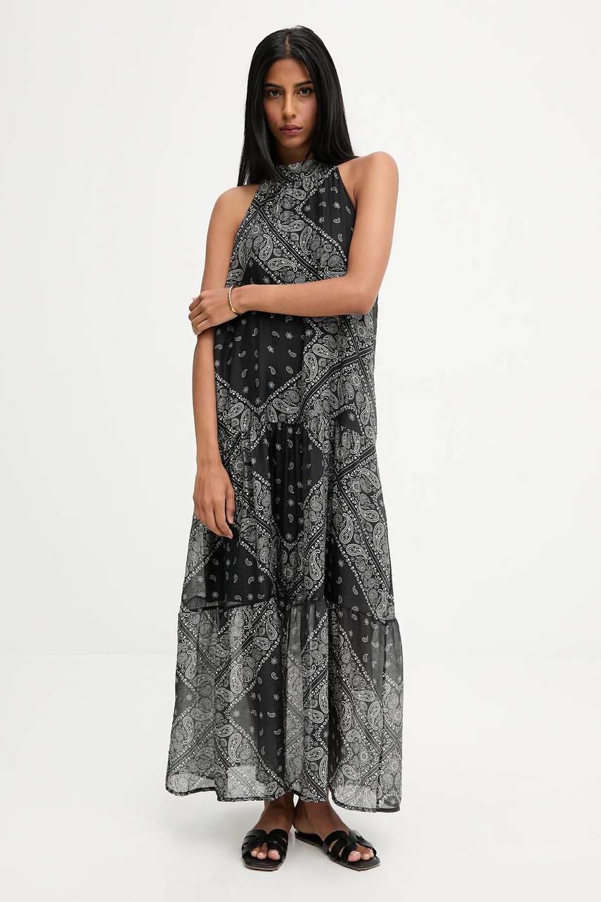 Платье Answear.LAB цвет чёрный maxi расклешённая