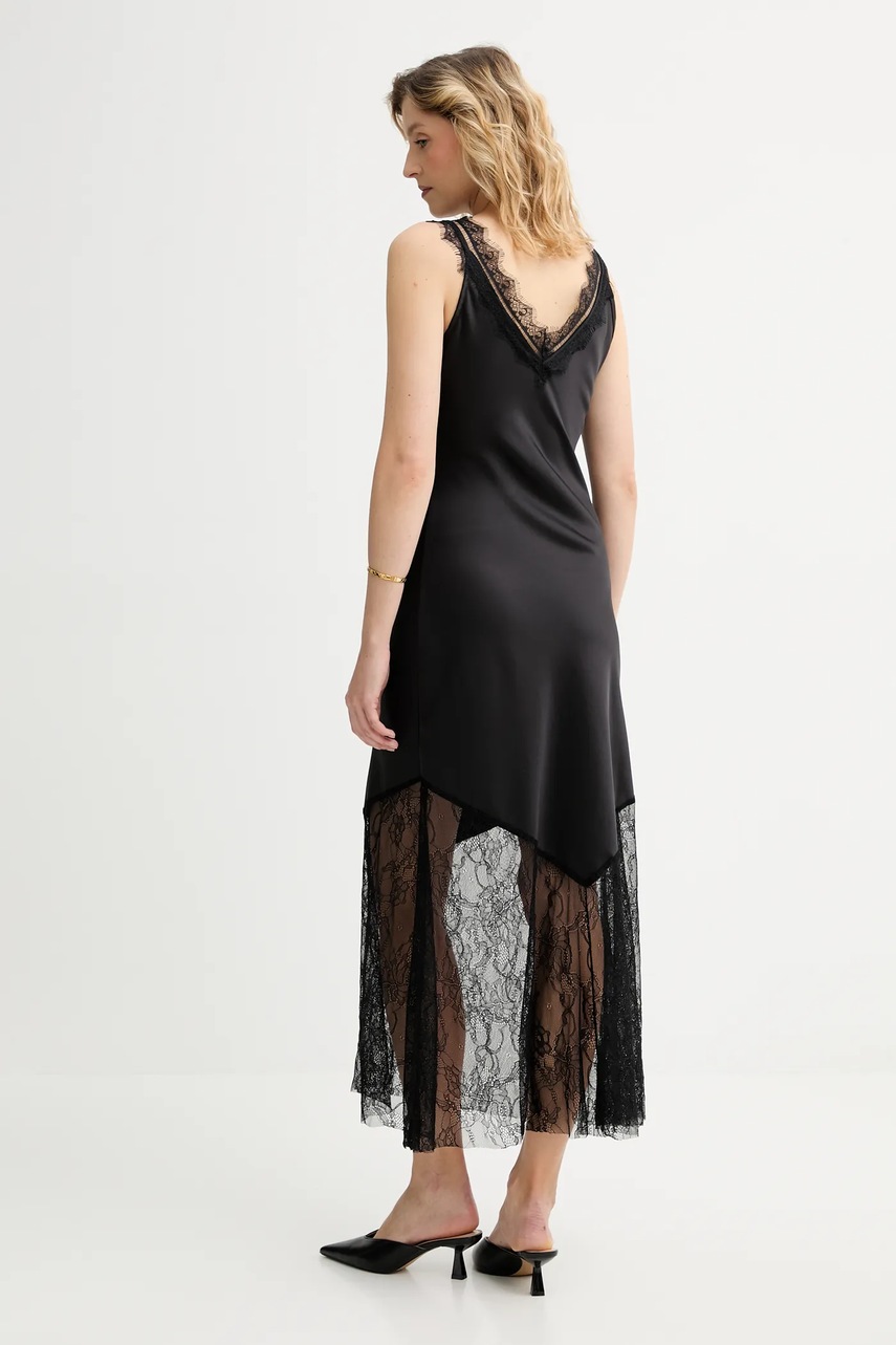 Платье Answear.LAB цвет чёрный maxi расклешённая