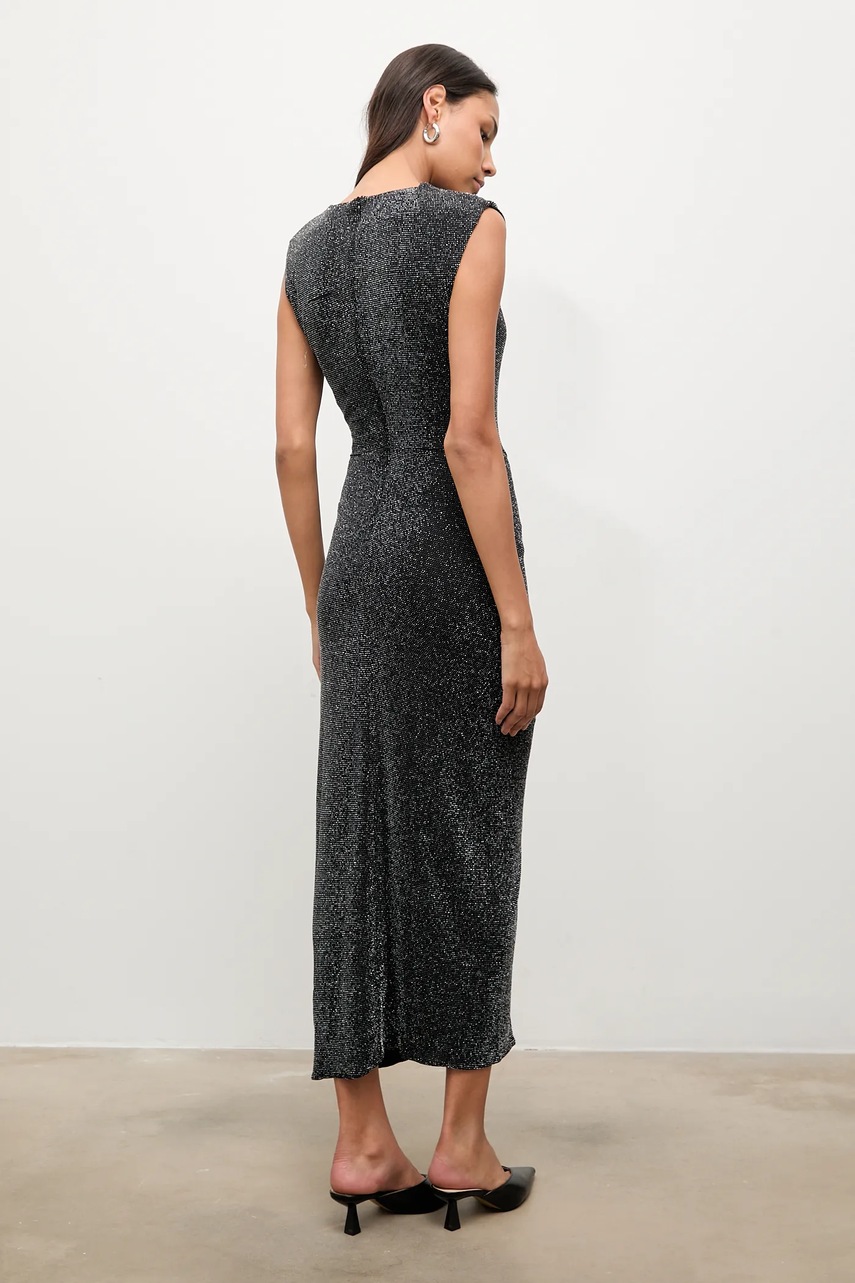 Платье Answear.LAB цвет серебрянный maxi облегающее