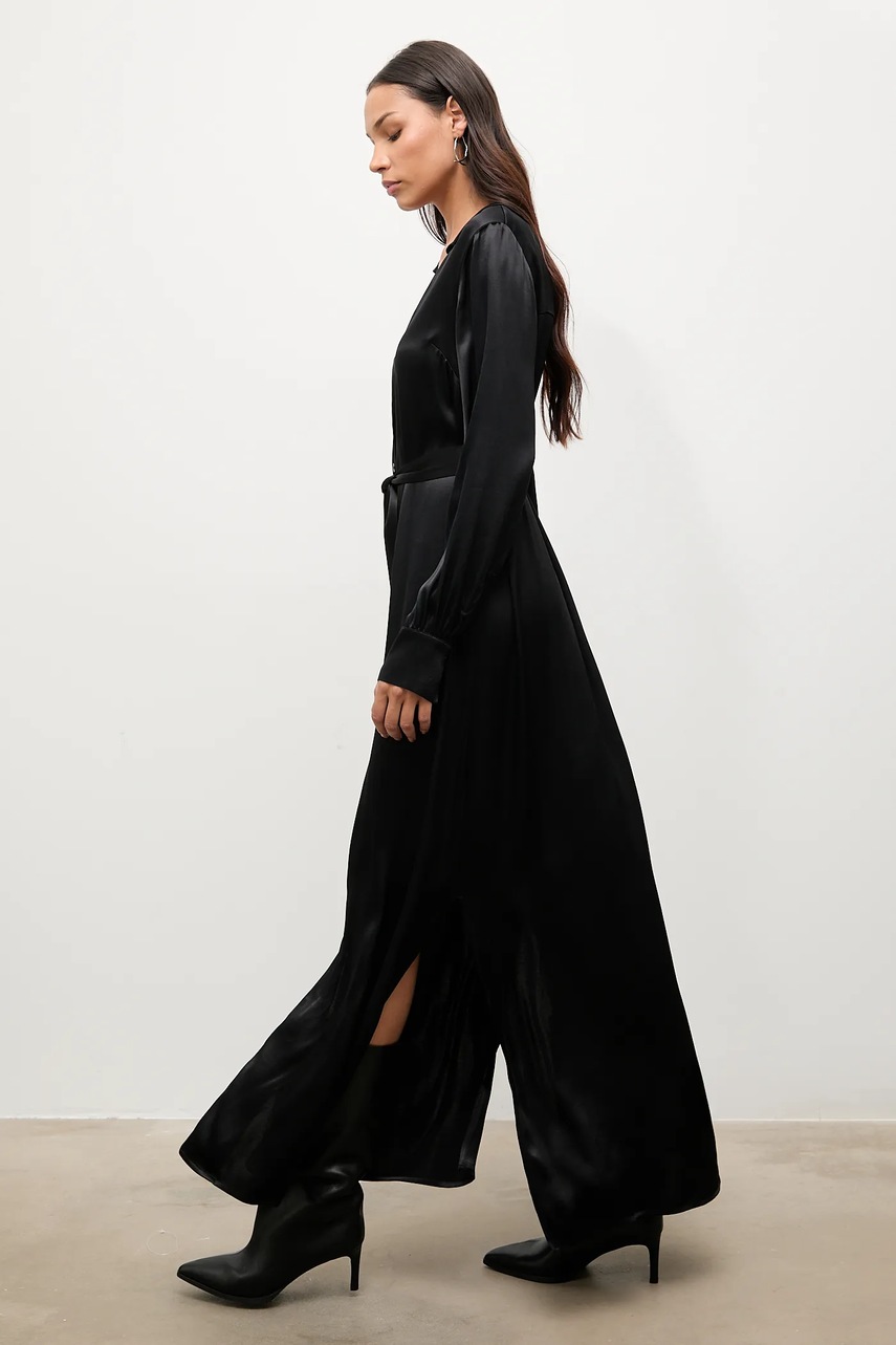 Платье Answear.LAB цвет чёрный maxi прямая