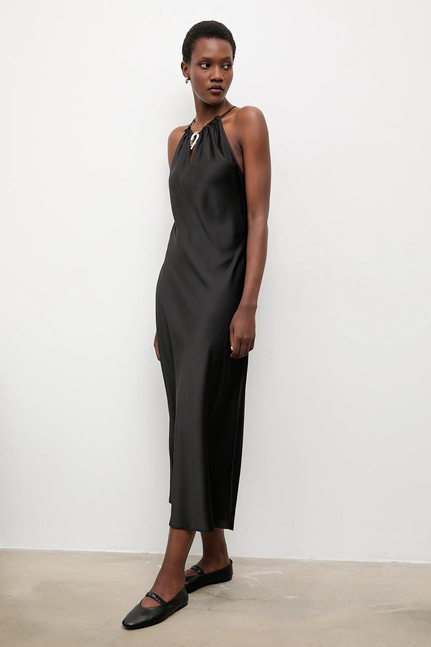 Платье Answear.LAB цвет чёрный maxi прямая
