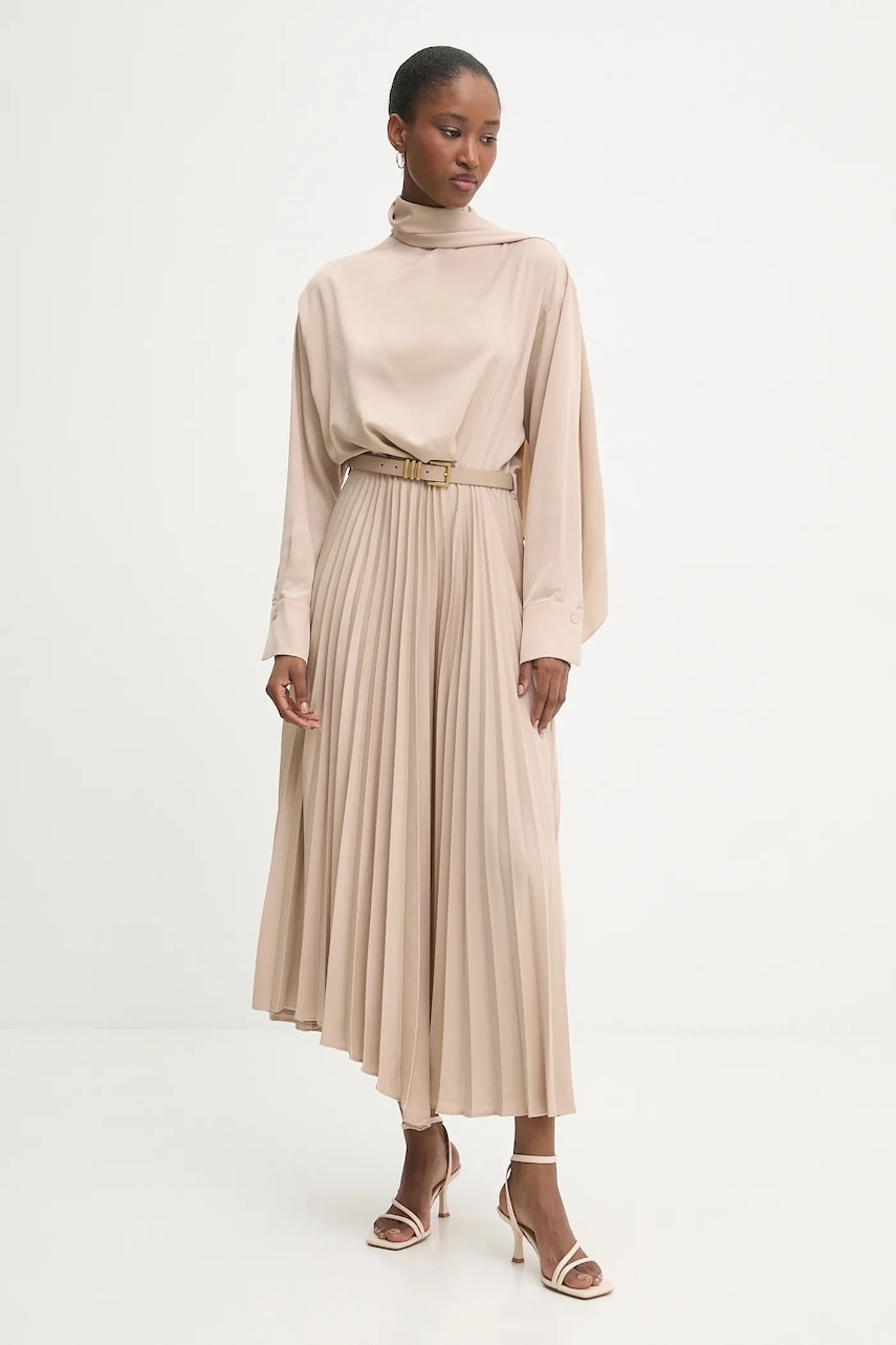 Answear.LAB rochie culoarea negru, maxi, evazati