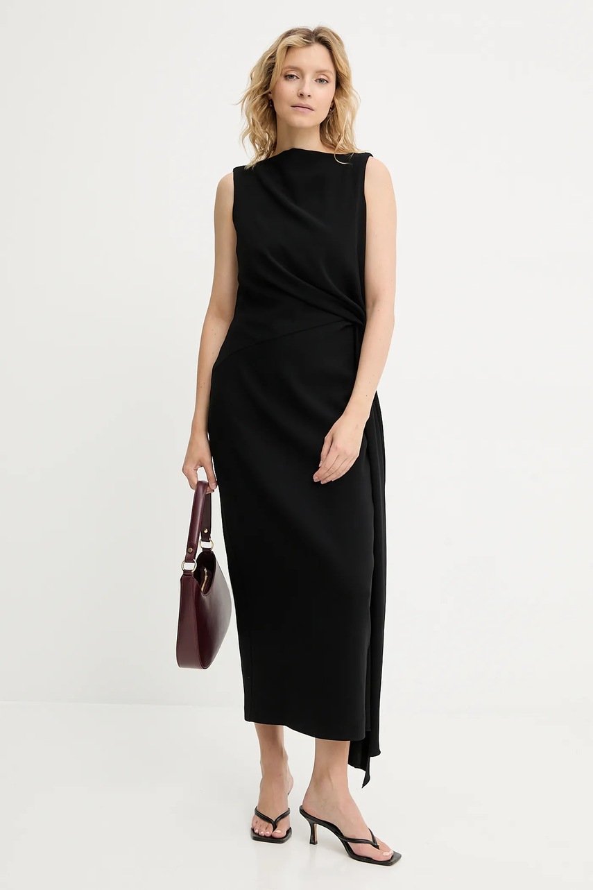 Платье Answear.LAB цвет чёрный maxi прямая
