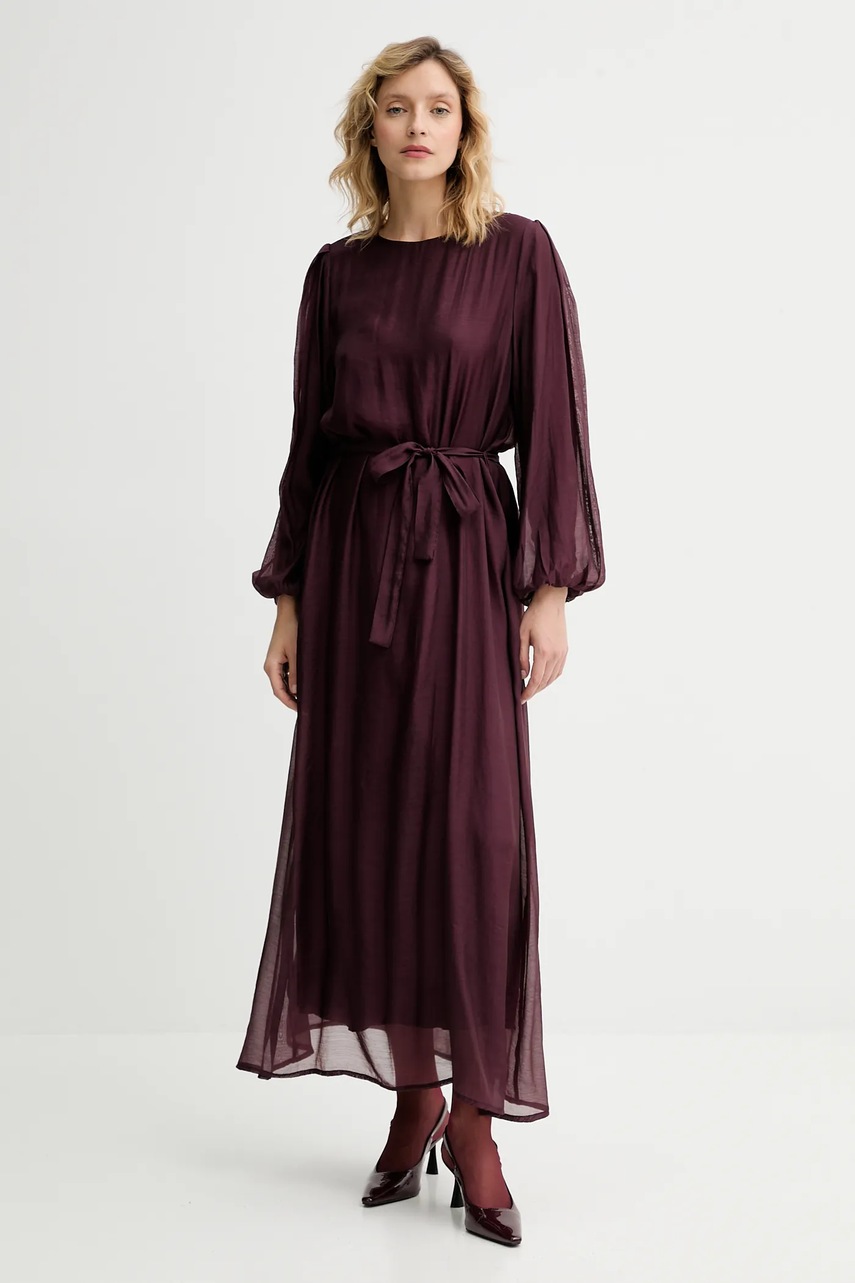 Платье Answear.LAB цвет бордовый maxi oversize
