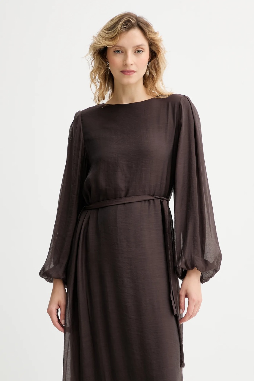 Платье Answear.LAB цвет коричневый maxi oversize