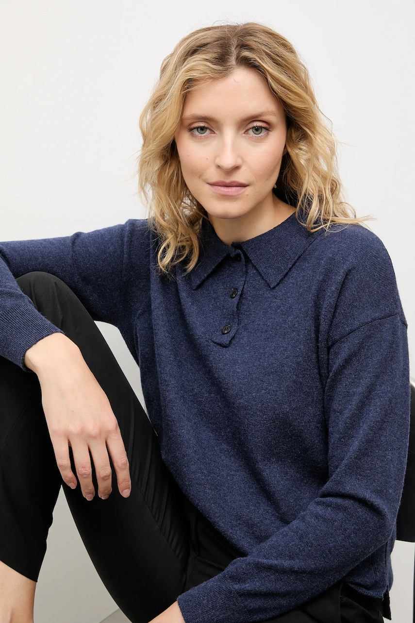 Answear.LAB pulover de cașmir culoarea albastru marin