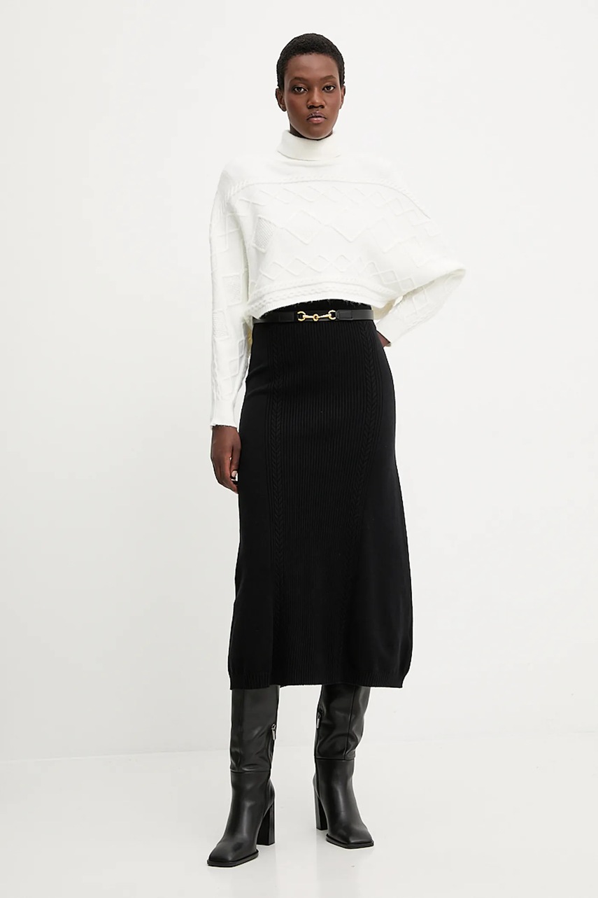 Свитер с кашемиром Answear.LAB цвет бежевый тёплое с гольфом