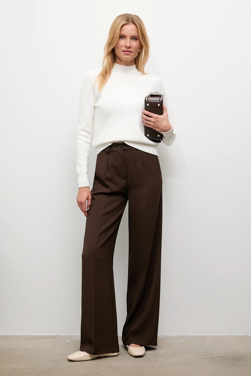 Свитер с кашемиром Answear.LAB цвет бежевый с полугольфом