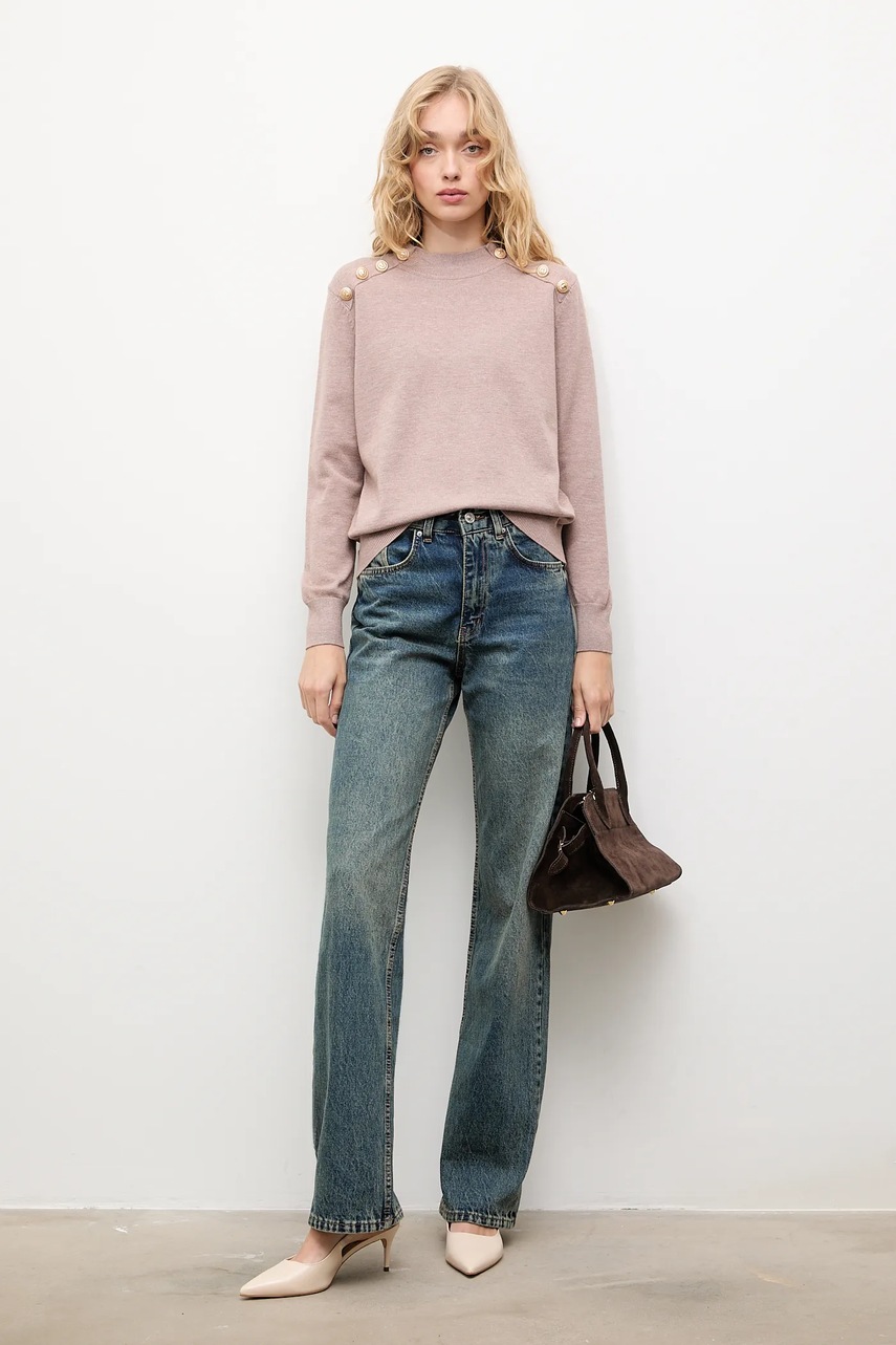 Свитер с кашемиром Answear.LAB цвет бежевый с полугольфом