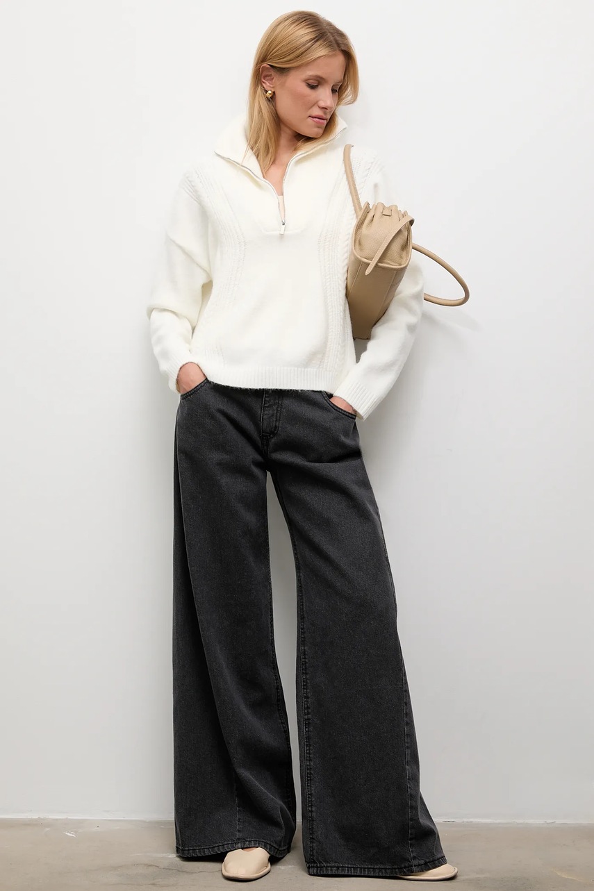 Свитер с кашемиром Answear.LAB цвет бежевый с гольфом