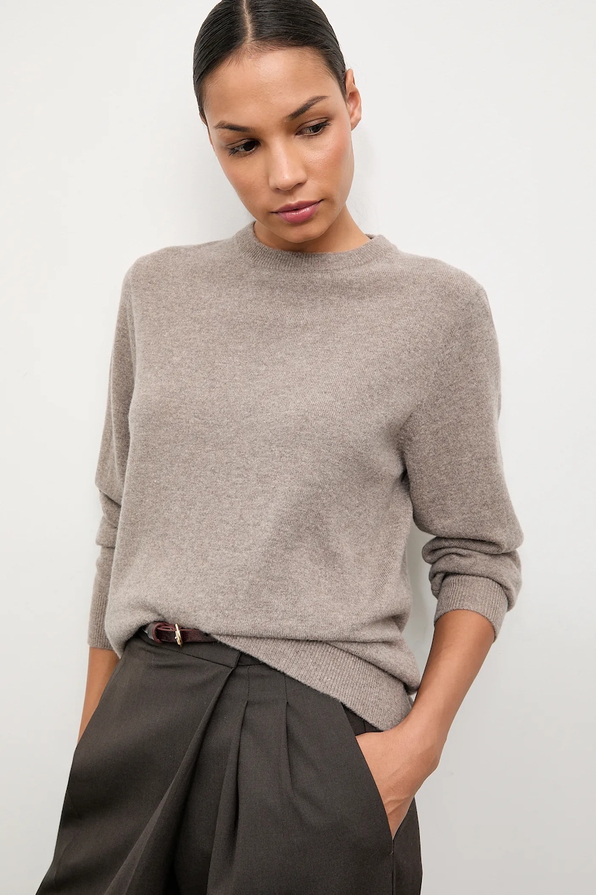 Answear.LAB pulover de lana culoarea maro, light