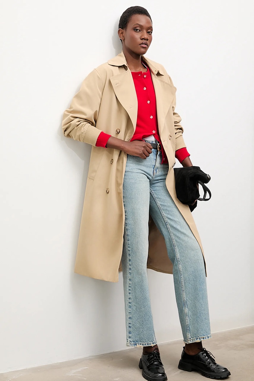 Кардиган из мериносовой шерсти Answear.LAB цвет красный лёгкий