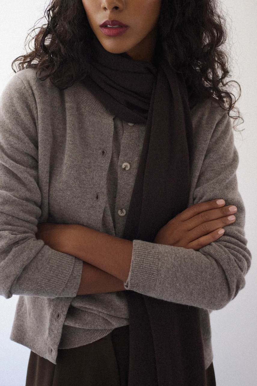Answear.LAB cardigan din lana culoarea maro, light