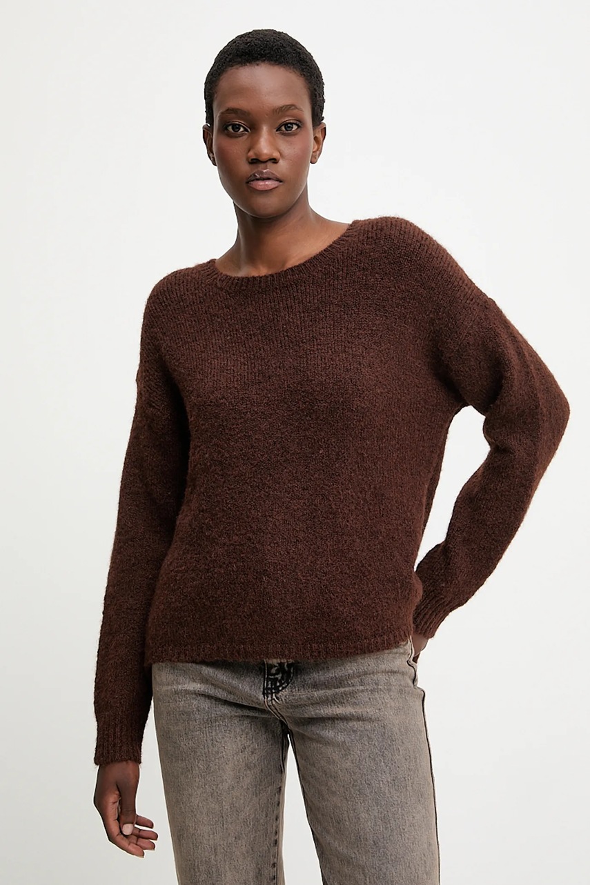 Свитер с шерстью Answear.LAB цвет коричневый