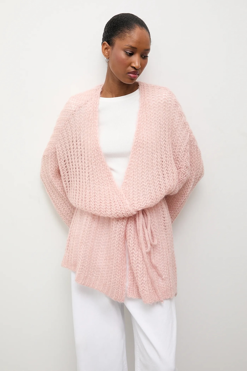 Answear.LAB cardigan din amestec de lână culoarea roz, light