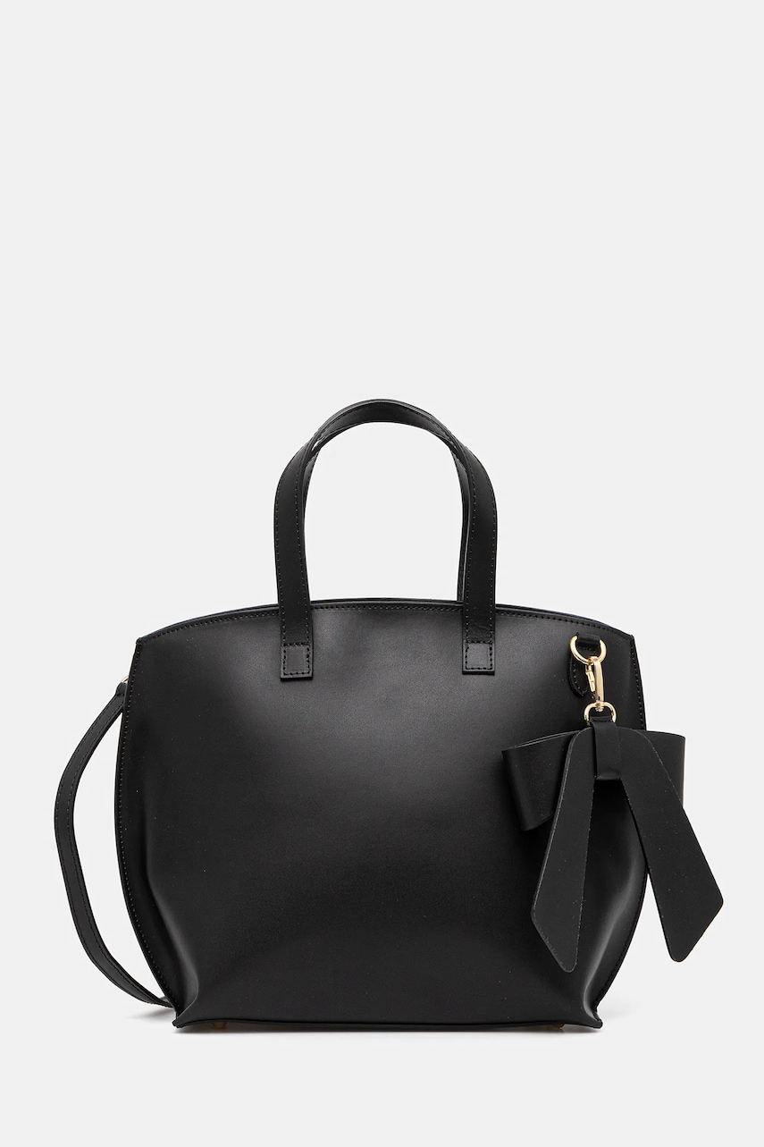 Answear Lab poseta de piele culoarea negru