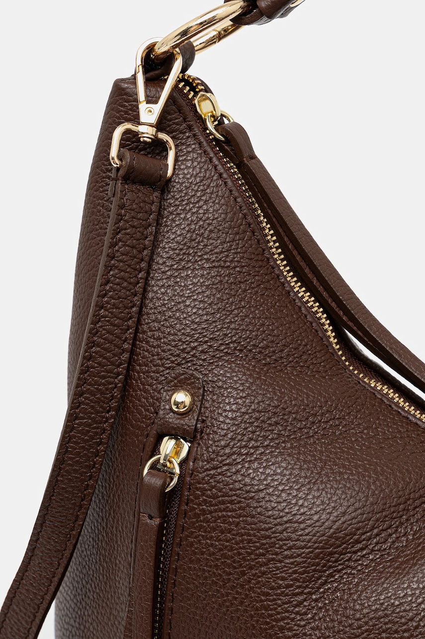 Кожаная сумочка Answear.LAB цвет коричневый Кожаная сумочка Answear.LAB цвет коричневый