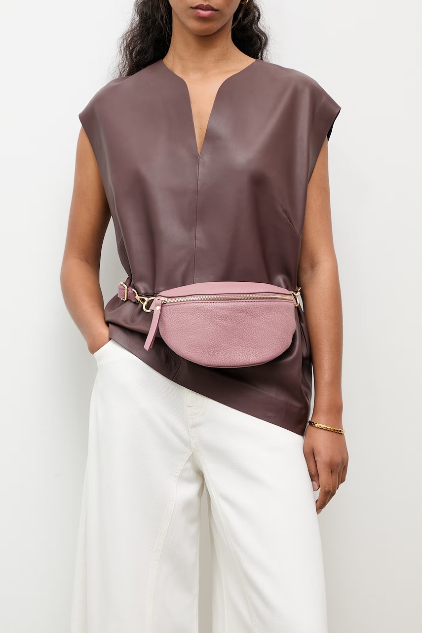 Answear.LAB nerka damska skórzana fioletowa