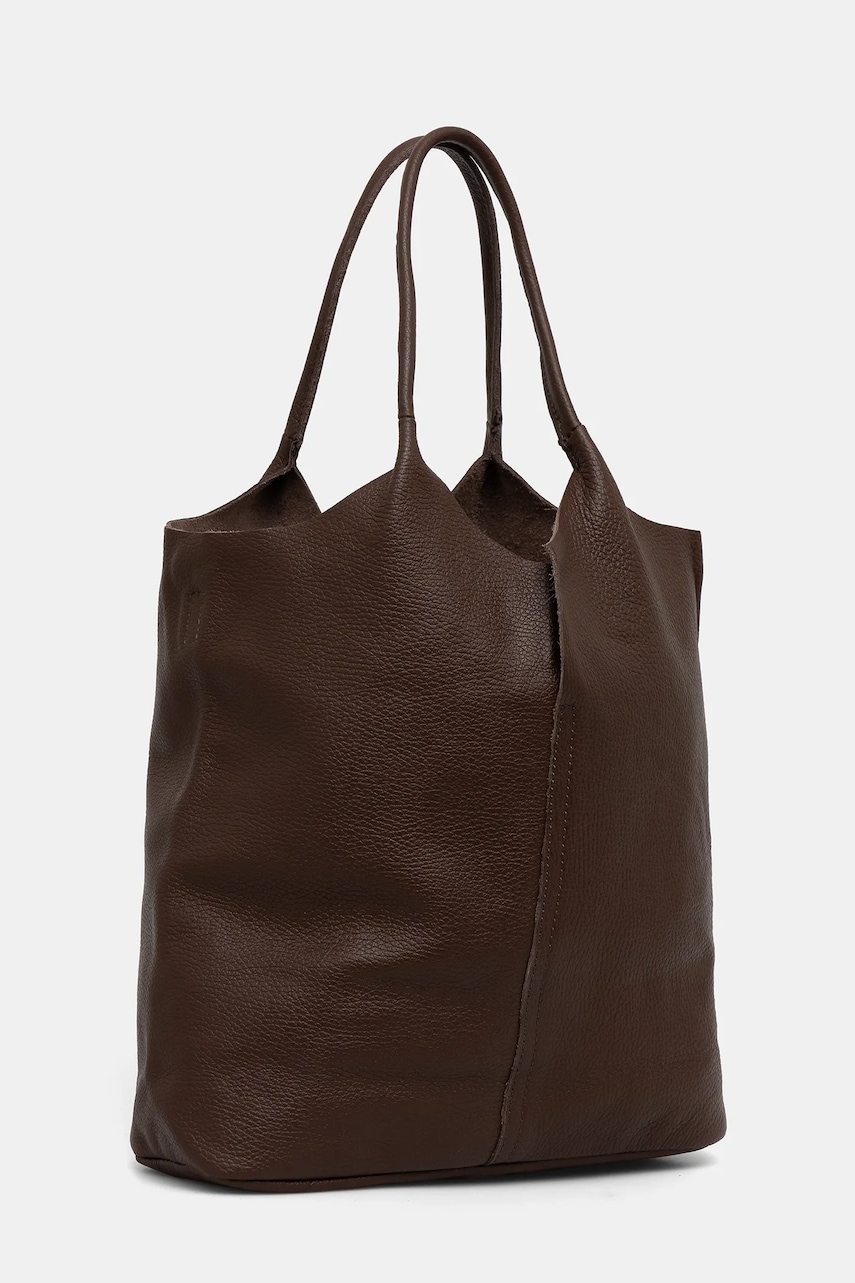 Кожаная сумочка Answear.LAB цвет коричневый Кожаная сумочка Answear.LAB цвет коричневый