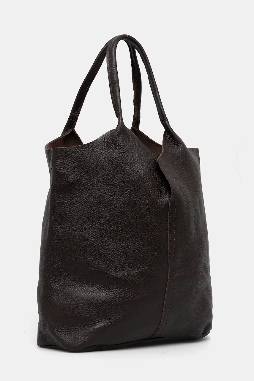 Кожаная сумочка Answear.LAB цвет коричневый Кожаная сумочка Answear.LAB цвет коричневый