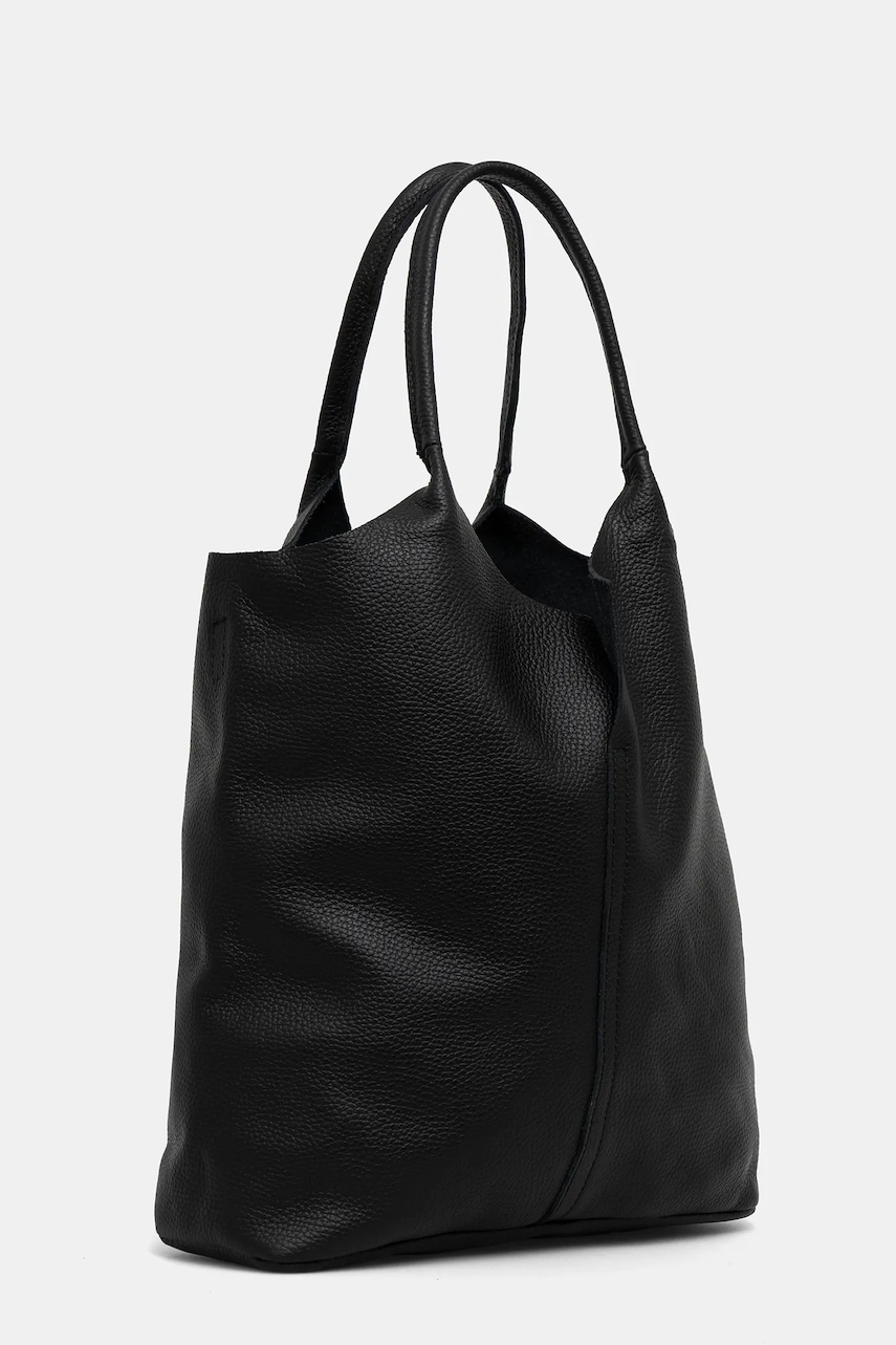 Кожаная сумочка Answear.LAB цвет чёрный Кожаная сумочка Answear.LAB цвет чёрный