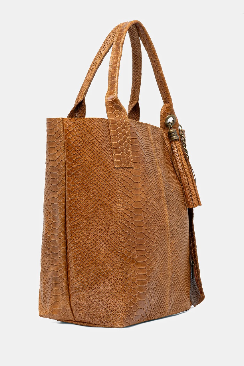 Кожаная сумочка Answear.LAB цвет коричневый Кожаная сумочка Answear.LAB цвет коричневый