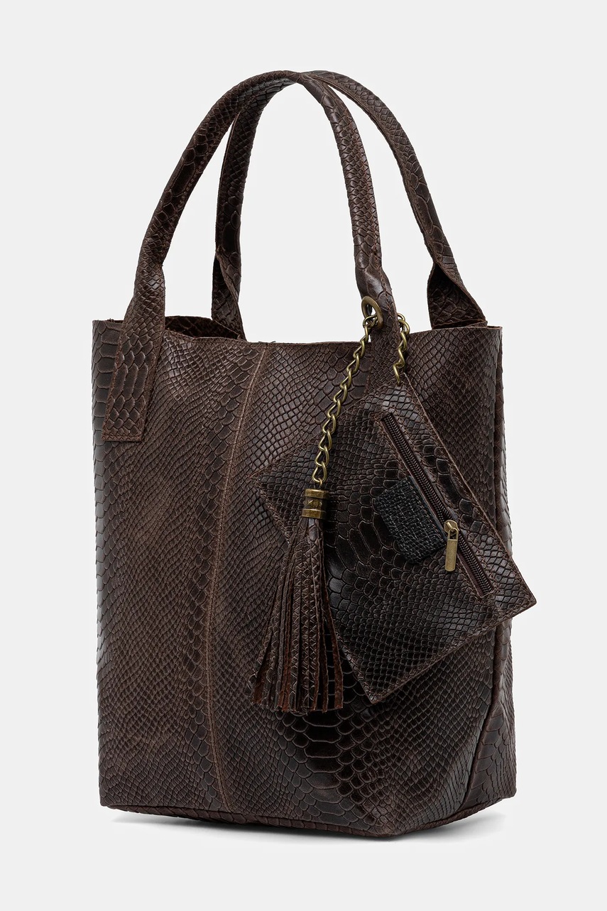 Кожаная сумочка Answear.LAB цвет коричневый