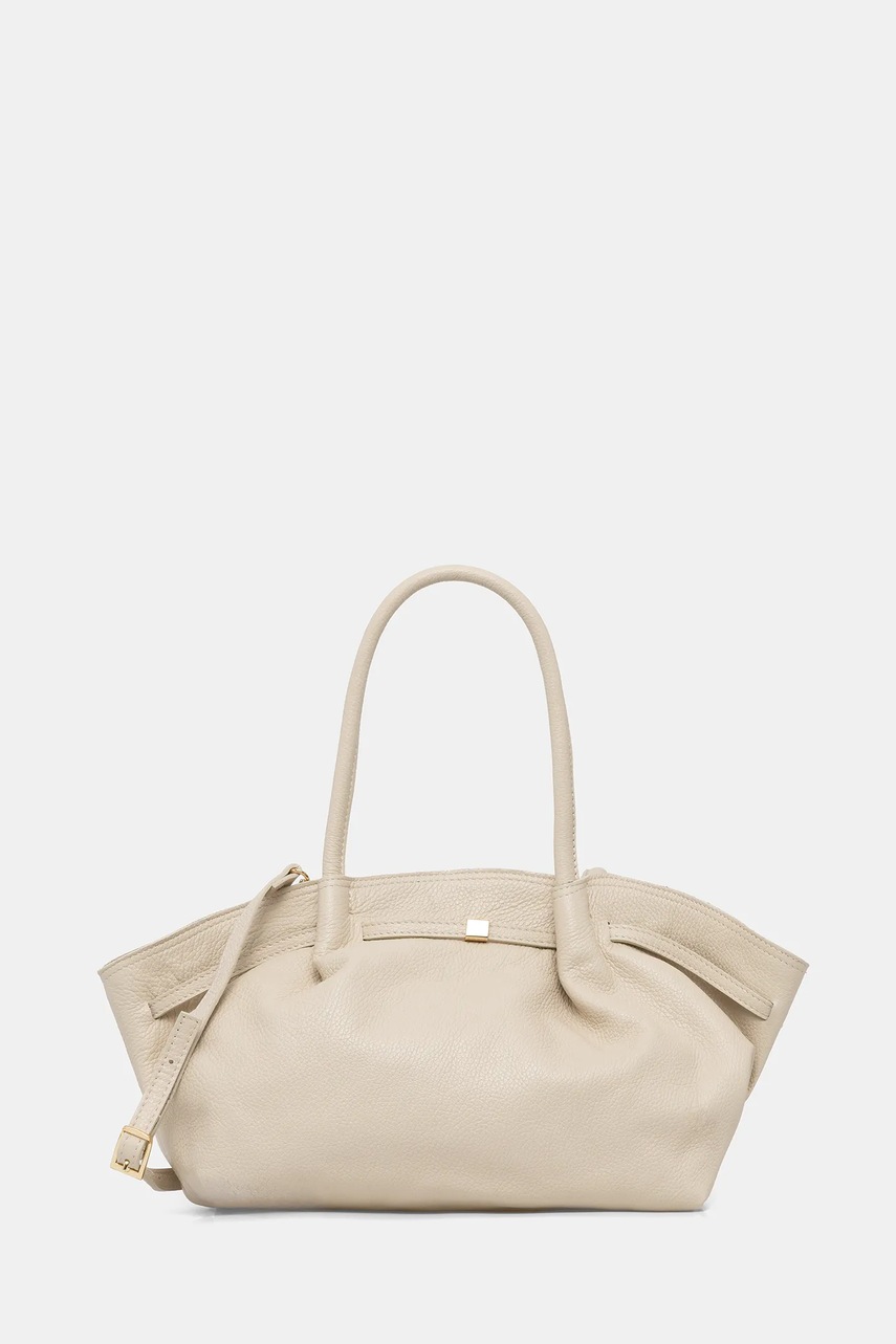 Answear.LAB poseta de piele culoarea bej