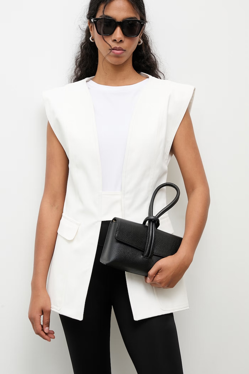 Answear.LAB kopertówka skórzana kolor czarny