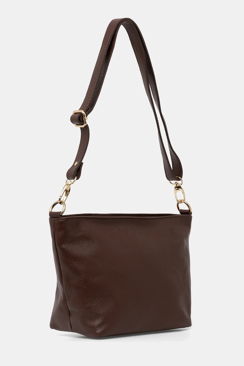 Кожаная сумочка Answear.LAB цвет коричневый Кожаная сумочка Answear.LAB цвет коричневый