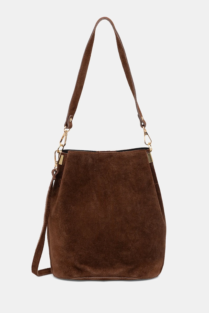 Answear.LAB geanta de mana din piele intoarsa